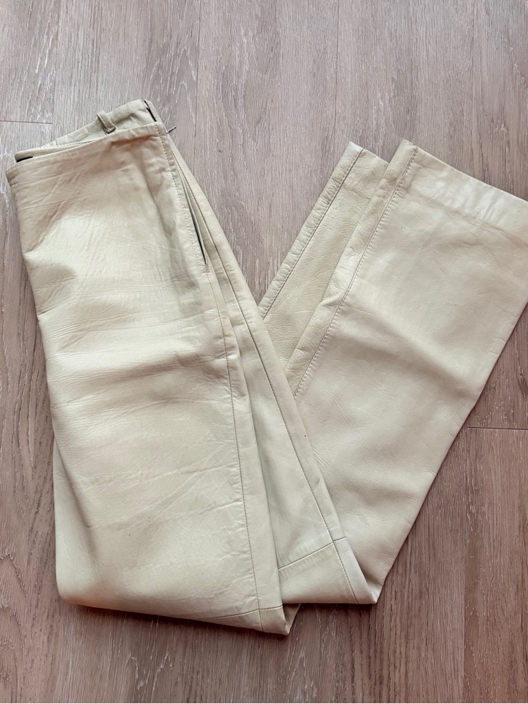 Vintage Ann Demeulemeester Leather Pants